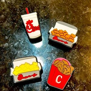 NWOT Chic fil a Shoe Charms